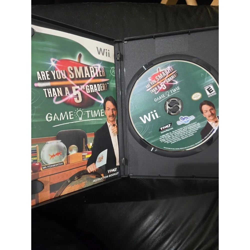 Are You Smarter Than a 5th Grader Game Time (Nintendo Wii, 2009) - CIB, Tested!